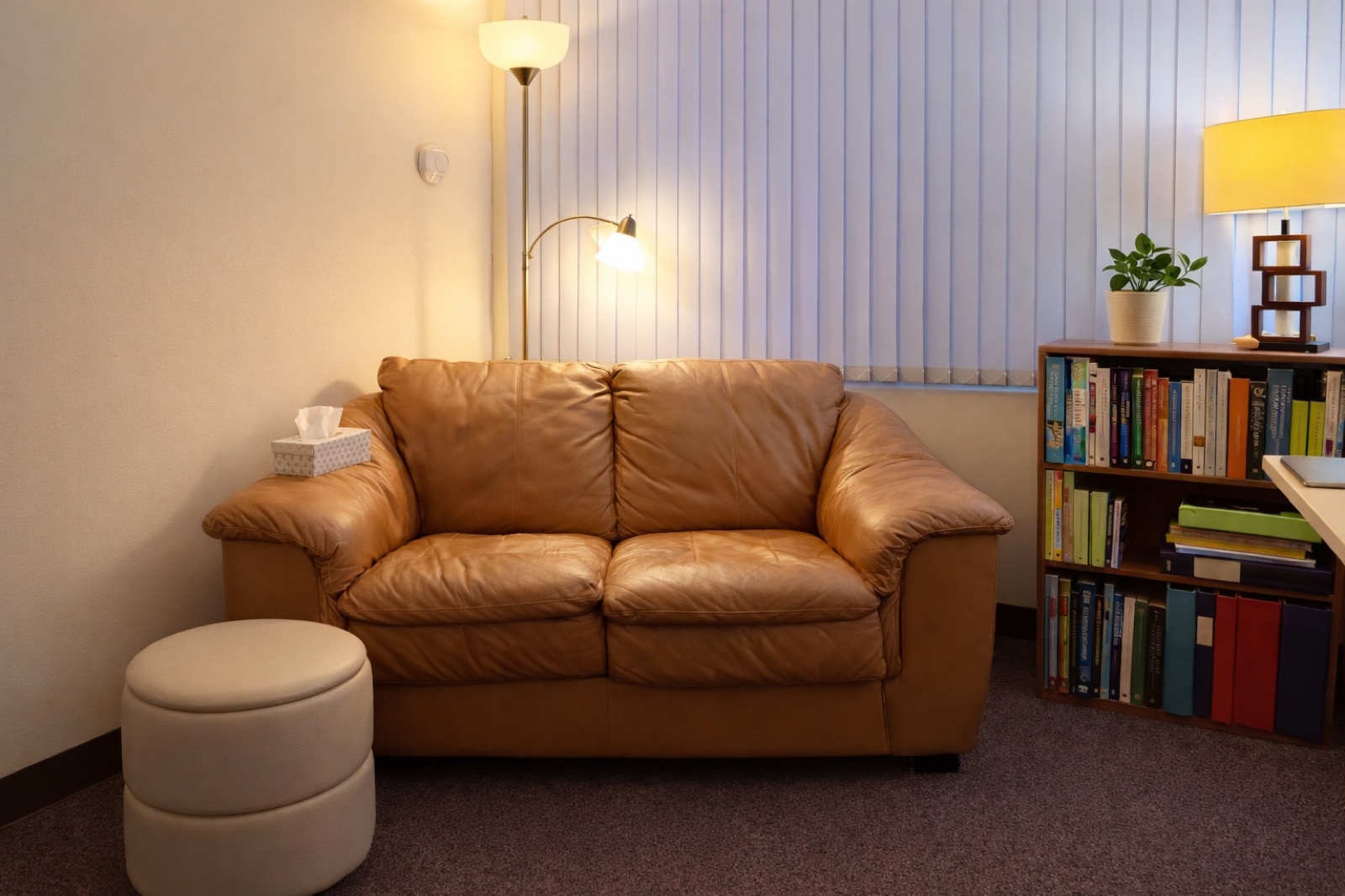 The therapy room where you'll be seated